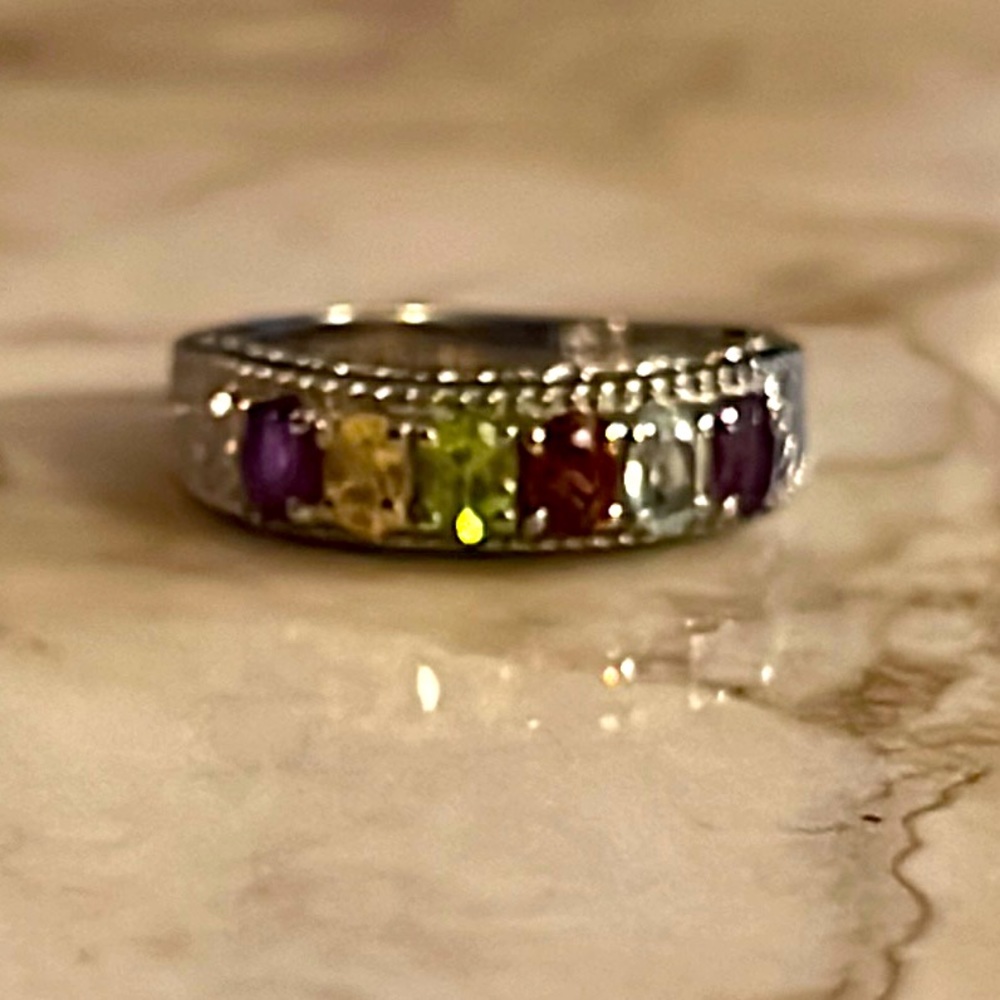 Multi Gemstone Ring